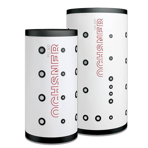 Cylinders, buffers and plate heat exchangers